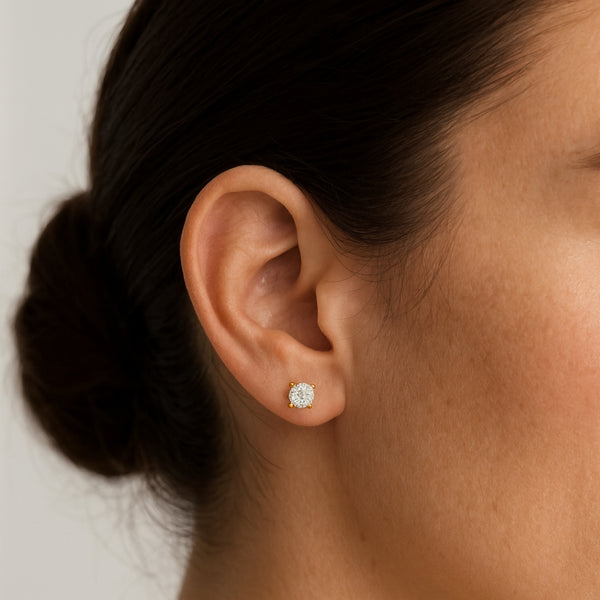 PENDIENTES DIAMANTE CREADO GARRAS COLECCION ASTRA
