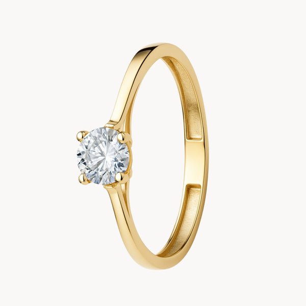 ANILLO SOLITARIO DIAMANTE CREADO 0.50 QUILATES COLECCION ASTRA