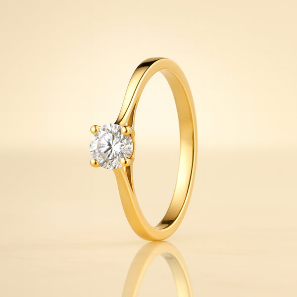 ANILLO SOLITARIO DIAMANTE CREADO 0.50 QUILATES COLECCION ASTRA