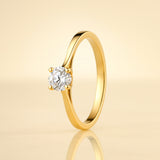 SOLITARY RING CREATED DIAMOND 0.50 CARATS ASTRA COLLECTION