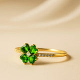 JAIDA EMERALD AND DIAMOND RING