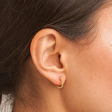 Pendientes aros Oro 18kt forma bolas Genoveva