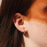 Pendientes aros Oro 18kt con bolas Genoveva