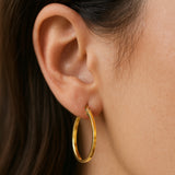 SQUARE HOOP EARRINGS 23MM