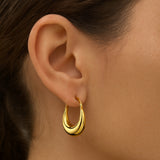 EARRINGS HOOPS MORCILLAS 17MM