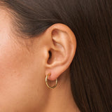 Aros Oro 18kt de oro liso Violeta II