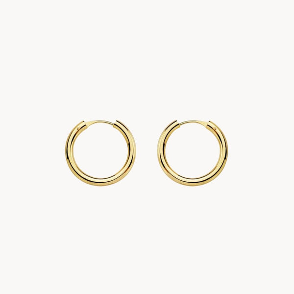 Aros Oro 18kt oro liso Violeta III
