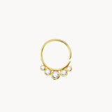 Piercing tragus Oro 18kt aro con circonitas Olaya