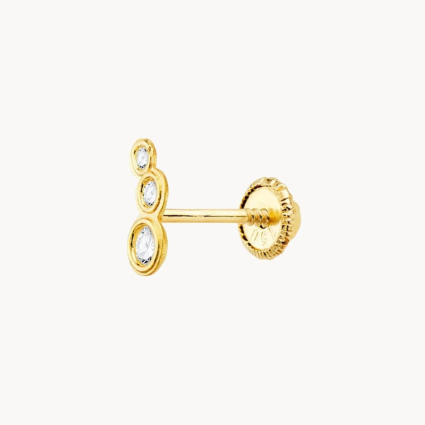 Piercing oreja Oro 18kt bocel con circonitas Rohesia