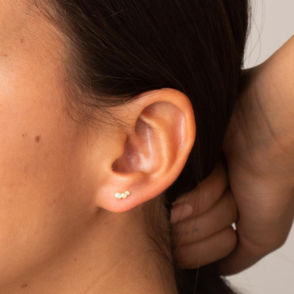Piercing oreja Oro 18 kilates bocel con circonitas Rohesia