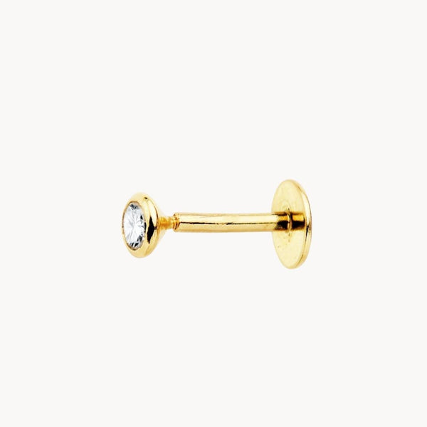 Piercing oreja Oro 18kt chaton con circonita Serilda