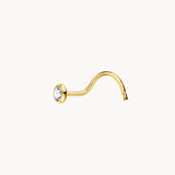 Piercing nariz Oro 18kt circonita en chaton Olivia