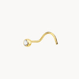 piercing nariz oro 18kt circonita en chaton pamela