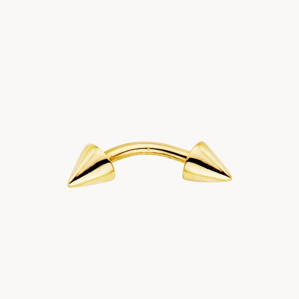 Piercing ceja Oro 18kt con pinchos Ailen