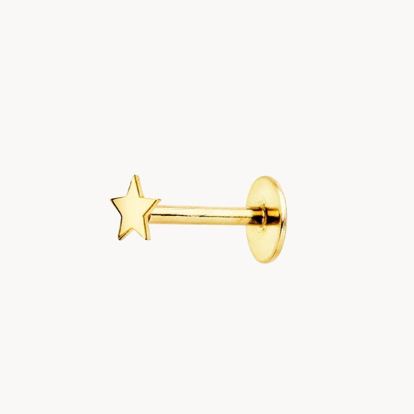 Piercing oreja Oro 18kt estrella Medora