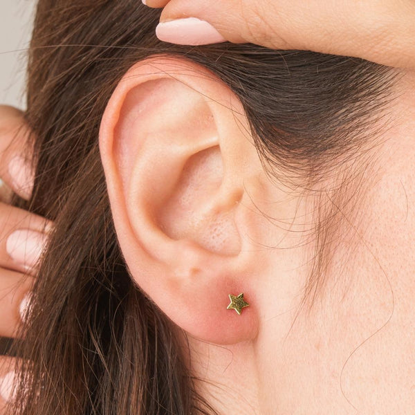 Piercing oreja Oro 18 kilates estrella Medora