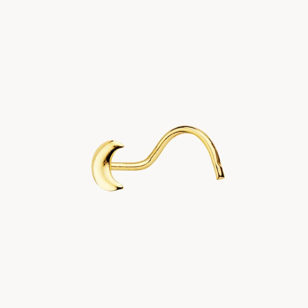 Piercing nariz Oro 18kt luna Maia