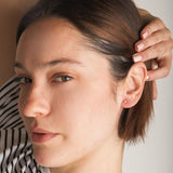 Piercing oreja Oro 18kt triangulo circonita garras Amira