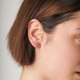 Piercing oreja Oro 18kt triangulo circonitas Deka