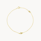 Pulsera Oro 18kt con estrella y diamantes Valeria