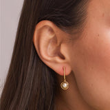 Pendientes Oro 18 kilates asimetricos perlas Layna