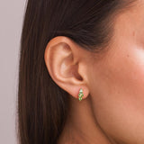 Pendientes Oro 18 kt con granates tsavoritas egle