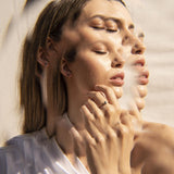 Pendientes Oro 18 kilates topacio London Blue diamantes Briseida