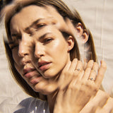 Pendientes Oro 18 kt con topacio London Blue y diamantes Briseida