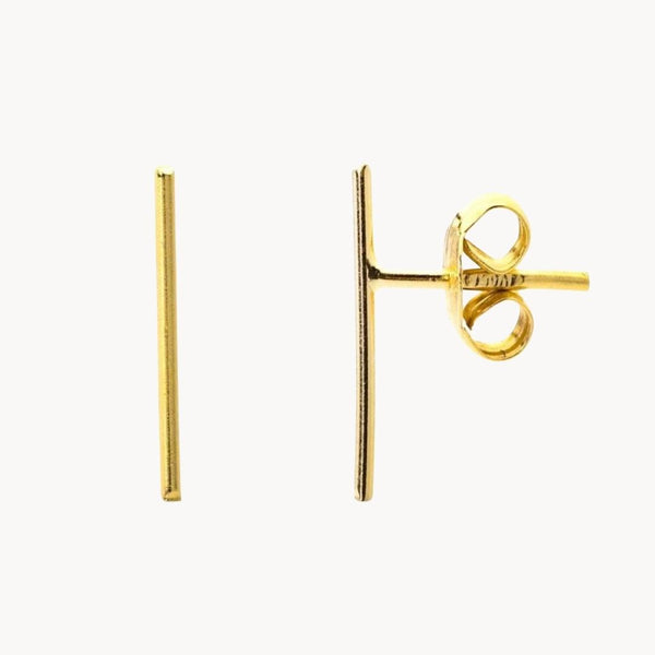 Pendientes Oro 18kt barra Yelena