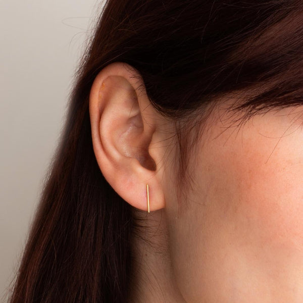 Pendientes Oro 18kt con barra Yelena
