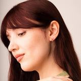 Pendientes Oro 18kt tramos circonitas Amel