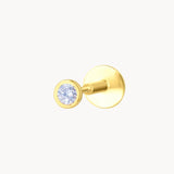 Piercing Oro 18 kilates chaton con diamante Enith