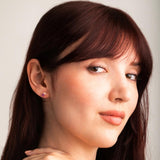 Piercing oreja Oro 18 kt con amatista rodolita y topacio rosa Tabitha