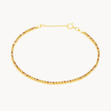 Pulsera Oro 18 kilates riviere piedras naturales Bibiana