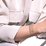 Pulseras Oro 18 kilates zafiros fantasía Gina