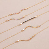 Pulseras Oro 18 kilates piedras naturales Gina