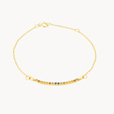 Pulsera Oro 18 kilates citrinos y zafiros fantasía Gina