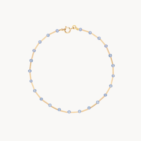 Pulsera Oro 18kt con circonitas azules Alba