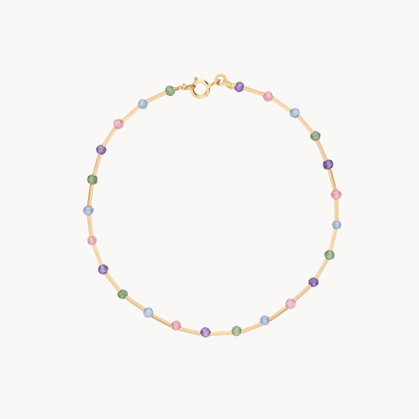 Pulsera Oro 18kt con circonitas de color Alba