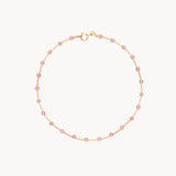 Pulsera Oro 18kt con circonitas rosas Alba