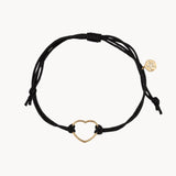 Pulsera Oro 18kt con macrame corazon Raisa