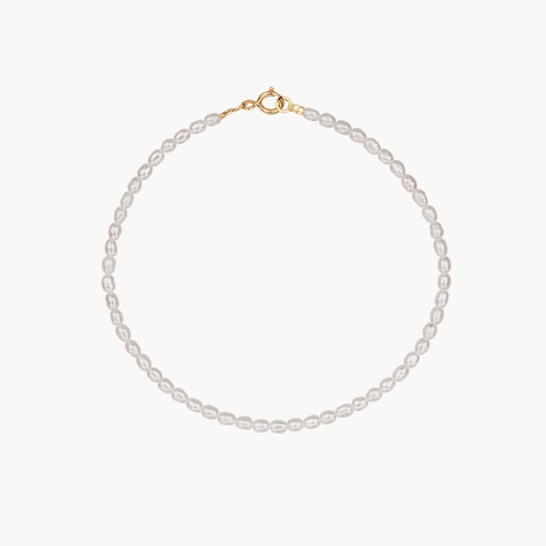Pulsera Oro 18kt con perlas de grano Calista
