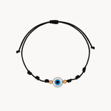 Pulsera Oro 18kt macrame ojo de nacar Verity