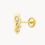 OHRPIERCING BLUMEN MIT ZIRKONEN JULIANE