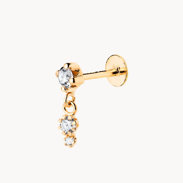 PIERCING OREJA COLGANTE CON CIRCONITAS LESYA