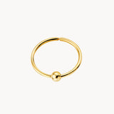 NOSE PIERCING RING WITH BIRTH BALL