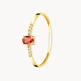 ANILLO RUBI Y DIAMANTES BIRGIT