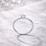 Solitaire Chaton Ring with 0.10 Carat Diamond Jodene