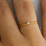 Solitaire Ring with 0.10 Carat Diamond Tayla