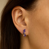 AMETHYST AND ZIRCON EARRINGS UZMA